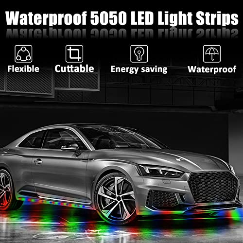 Xt Auto 8Pcs 12V Super Bright 30Cm 15 Led Flexible Waterproof Led Strip Light For Car Interior & Exterior Decoration Drl Day Running Light Or Boat Bus Garden #TOP1