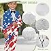 Cndexd Boys' 2-Pieces Slim Fit Suit Set, 3D Graphic Blazer & Dress Pants, Fashion USA Flag Formal Wear for Wedding Outdoor Events Size 6-14Y