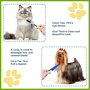 5 Pcs Pet Grooming Kit, Metal Comb For Dogs,Cat Grooming Comb,Tear Stain Removal Comb,Flea Comb For Dogs And Cats Pet Lice Comb,Shedding Comb,Dematting Tool For Small, Medium & Large Pets 5 Pcs Pet Grooming Kit, Metal Comb For Dogs,Cat Grooming Comb,Tear Stain Removal Comb,Flea Comb For Dogs And Cats Pet Lice Comb,Shedding Comb,Dematting Tool For Small, Medium & Large Pets