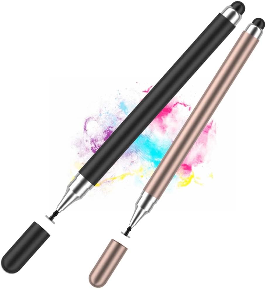 Capacitive Stylus Pens for Touch Screens-2 in 1 Stylists Pens,Universal Touch Screens Stylus Pen for iPad iPhone Tablets Samsung Galaxy All Universal Touch Screen Devices(2 Pack) Capacitive Stylus Pens for Touch Screens-2 in 1 Stylists Pens,Universal Touch Screens Stylus Pen for iPad iPhone Tablets Samsung Galaxy All Universal Touch Screen Devices(2 Pack)