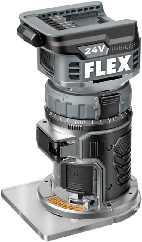 24V Brushless Cordless 1.5 HP Trim Router Tool, Battery and Charger Not Included - FX4221-Z