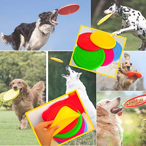 Baugger - 7 cor opcional cão macio disco voador brinquedo treinamento do animal de estimação treinam