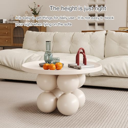 Table basse ronde pour petits espaces et salons modernes