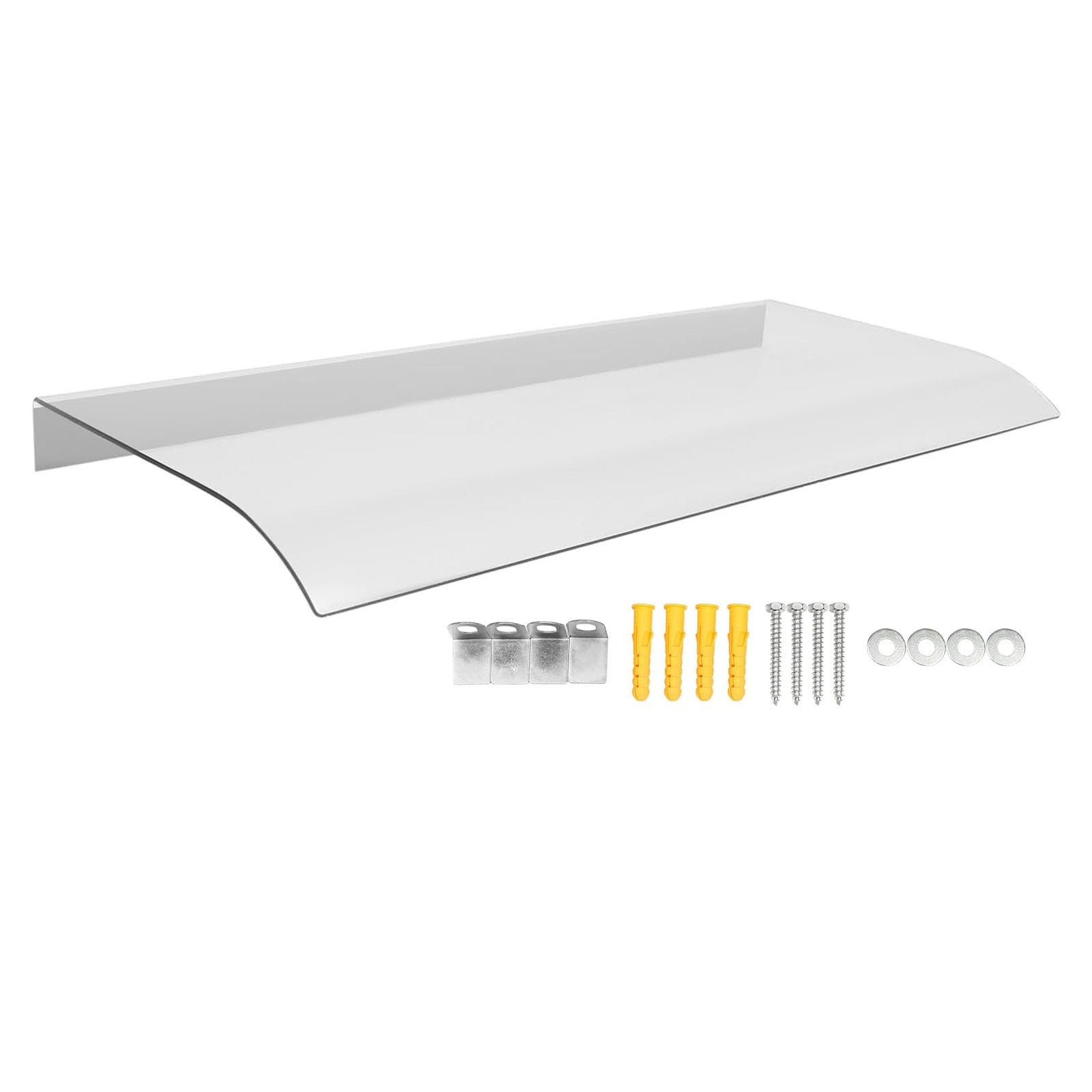 LWJSOCP Outdoor Canopy for Door Entrance - UV Rain & Snow Protection Aw Top Cover for Patio Window Balcony AC Shelter (50x100cm/20x39in)