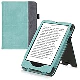 PROTECCIÓN COMPLETA: Esta carcasa protectora, con un cierre magnético para la parte de atrás, está hecha de cuero sintético con toques de ante y protege tu ebook de posibles caídas y golpes.