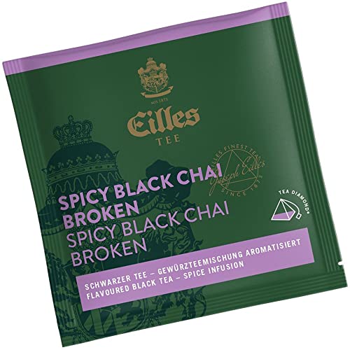 Tea Diamond SPICY BLACK CHAI Broken einzelverpackt von Eilles, 150 Stück