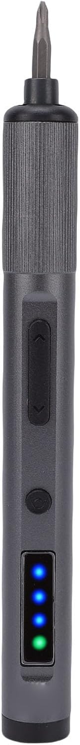 24 Bits Rechargeable Electric Screwdrivers Set, Power Screwdrivers with LED Light & Type C Charging, 3 Adjustable Torsion Levels for Phone, Camera, Laptop & Watch