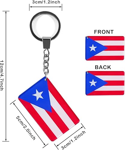 Miniatura 2 de Llavero con la bandera de Puerto Rico (2 unidades), Puerto Rico