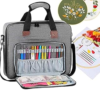 Sponsored Ad - Boho Town Full Range Embroidery Starter Kit Supplies Including Storage Bag,125 Color Floss Threads, Embroid...