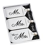 Lillian Rose 3 Mr. Mrs. More Matching Couple Luggage Tags
