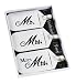 Lillian Rose 3 Mr. Mrs. More Matching Couple Luggage Tags