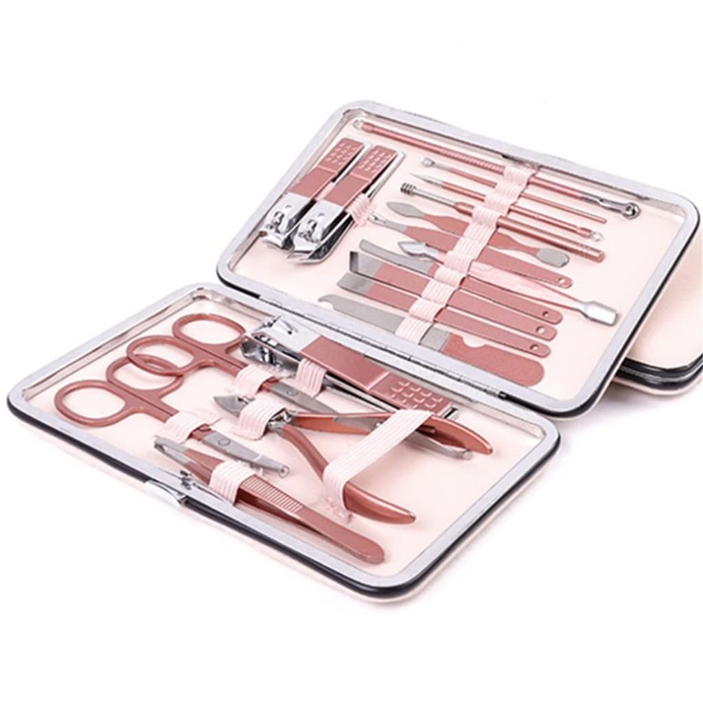 Manicure Nail Clippers Stainless Steel Cutter Tool Set Multifunction Tweezer for Pedicure Finger Toe