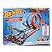 Produktbild HOT WHEELS Zweispurige Looping Rennstrecke, gerade Trackteile, große Loopings und 2 Spielzeugfahrzeuge im Maßstab 1:64 für Kinder von 5 bis 10 Jahren, GFH85