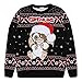 Popgear Gremlins Gizmo und Zuckerstangen Herren Strickpullover Schwarz 3XL | Weihnachten Jumper hässlichen Strickjacke Fair Isle Ideen Herrenkleidung
