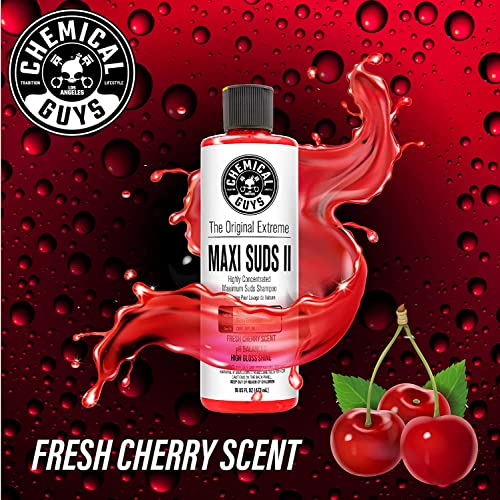Chemical Guys TORQ Foam Blaster Wash & Wax Kit with Wash Mitt, Maxi Suds II Car Wash Soap, Blazin' Banana Sprayable Car Wax, and Chenille Premium Wash Mitt (4 Items, 32 Fl oz) - image 2