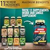 Cápsulas de extracto de Horny Goat Weed 10000mg con Ginseng, Tribulus, Ashwagandha, Maca, Tongkat y más, 120 cápsulas (paquete de 1) 4