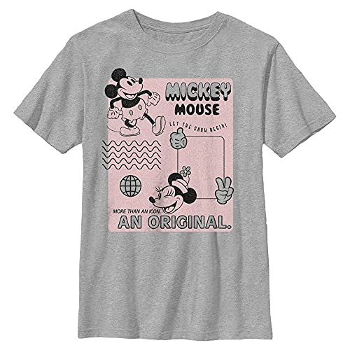 Sweatshirt Disney garçon Mickey Mouse vêtement sport gris chiné taille XS