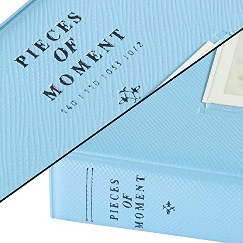 Image of ZENKO 64 Pockets Photo Album for Fujifilm Instant Mini 13 /12 /11 /9 /8 /SE /41 /99 /Evo /Liplay Instant Camera /Mini Link Printer, Polaroid Snap Touch PIC-300 Z2300 Mint Zip Instant Camera Printer- Sky Blue