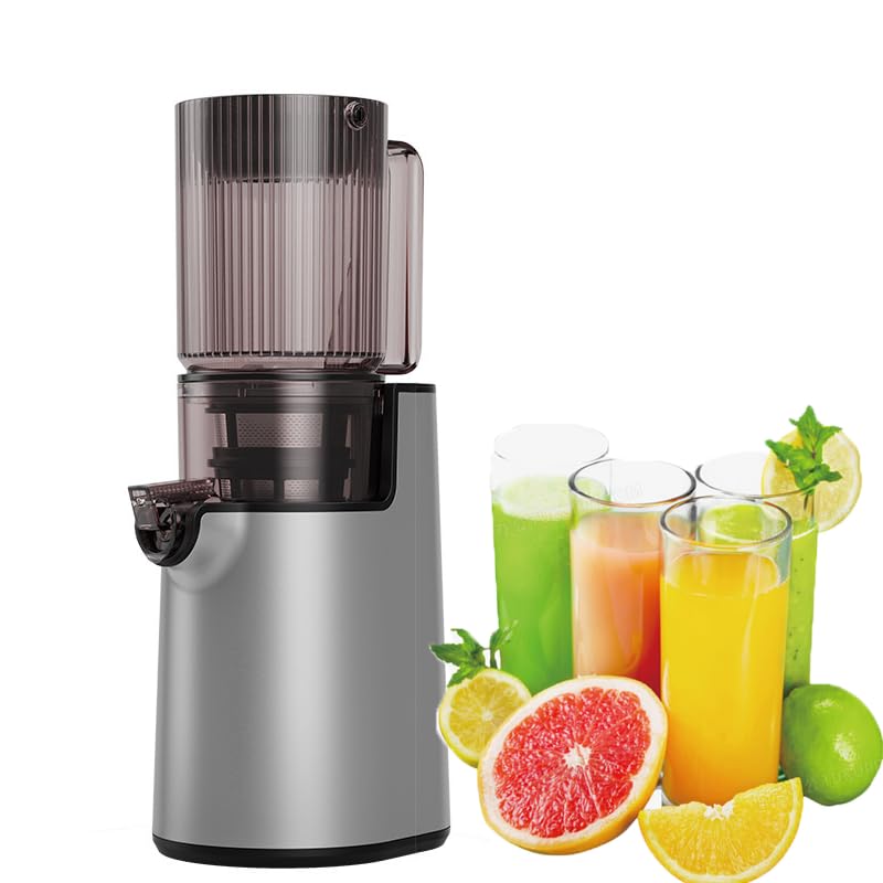 Exprimidor de masticación de acero inoxidable de 1,5 L, fácil de limpiar, bajo ruido, gran diámetro