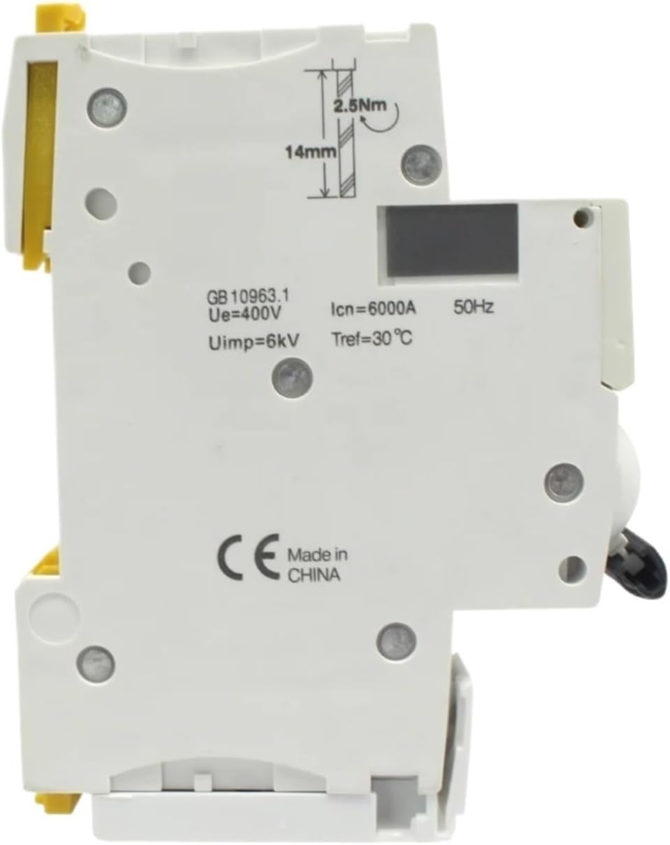 IC65N 2P Double Pole C16A 30MA Type AC230 V 50Hz Leakage Residua Circuit Breaker Over Current Protection RCBO(16A)