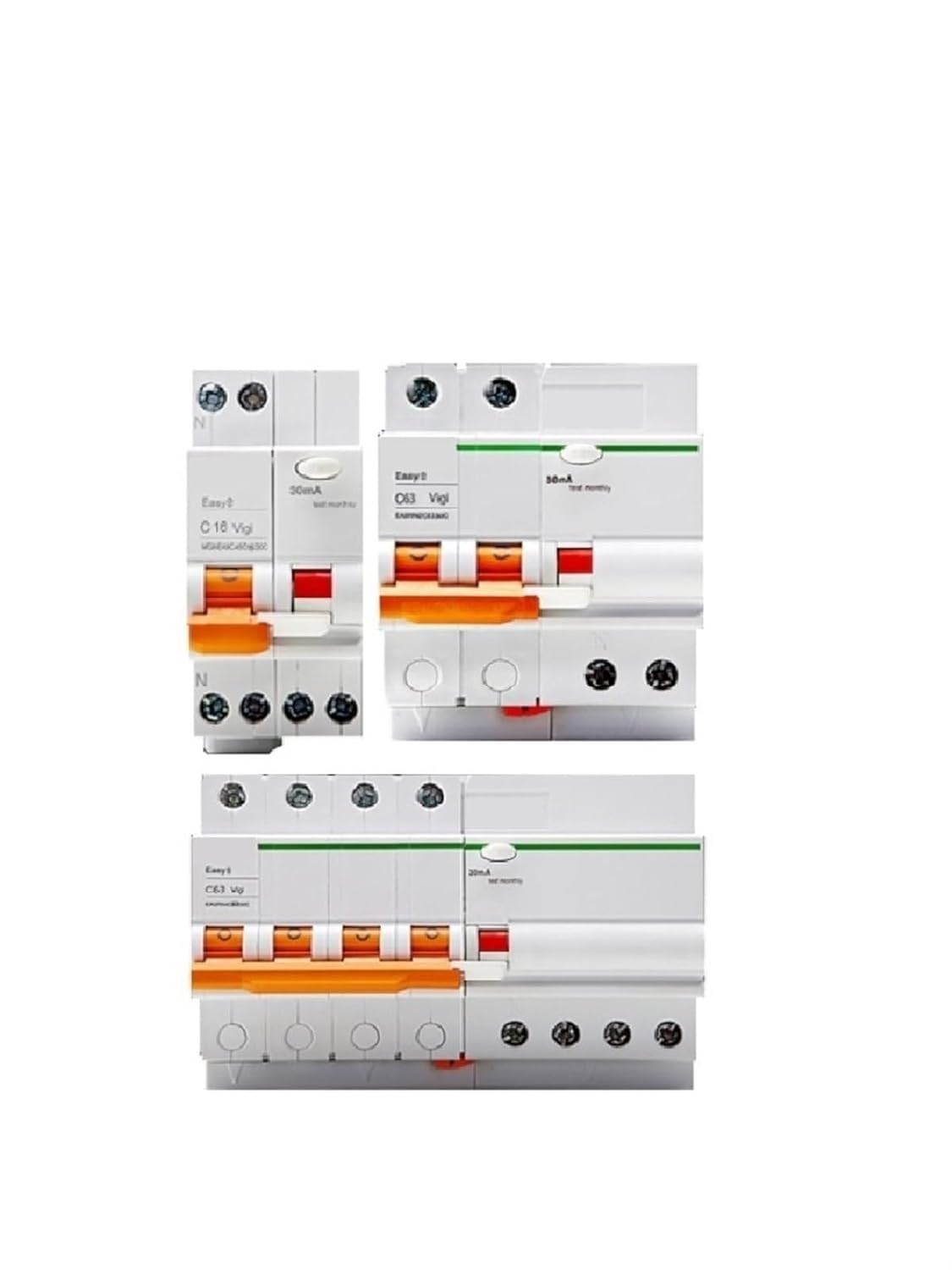 HJCMOONB EA9R 3P Electric Residual Current EA9R 3P 6A 10A 16A 20A 25A 32A 40A 50A 63A Type C EA9RN*C*30CA 1Pcs(20A)