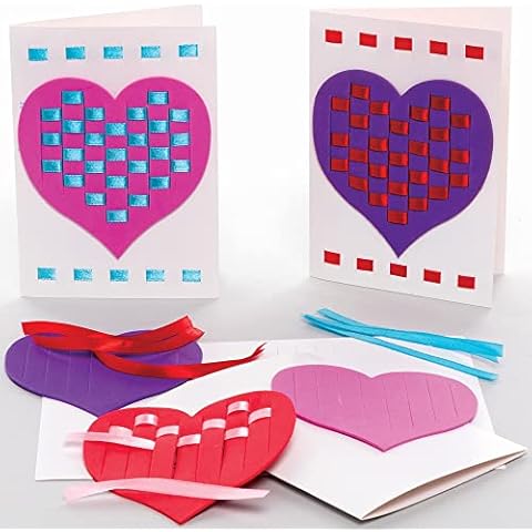 Baker Ross Heart Weaving Kits for Kids Cover