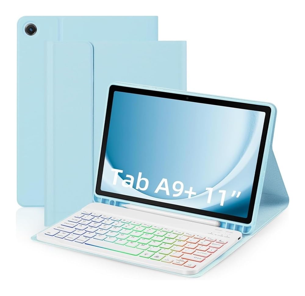 Funda teclado Samsung Tab A9 Plus para estudiar y teletrabajar 7