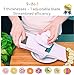 Mandolin Slicer Adjustable Mandoline | Best Hand-Held Cutter for Vegetable Potato Zucchini Food | Professional Steel Blade - Safe Finger Guard - 9-in-1 Japanese Design White