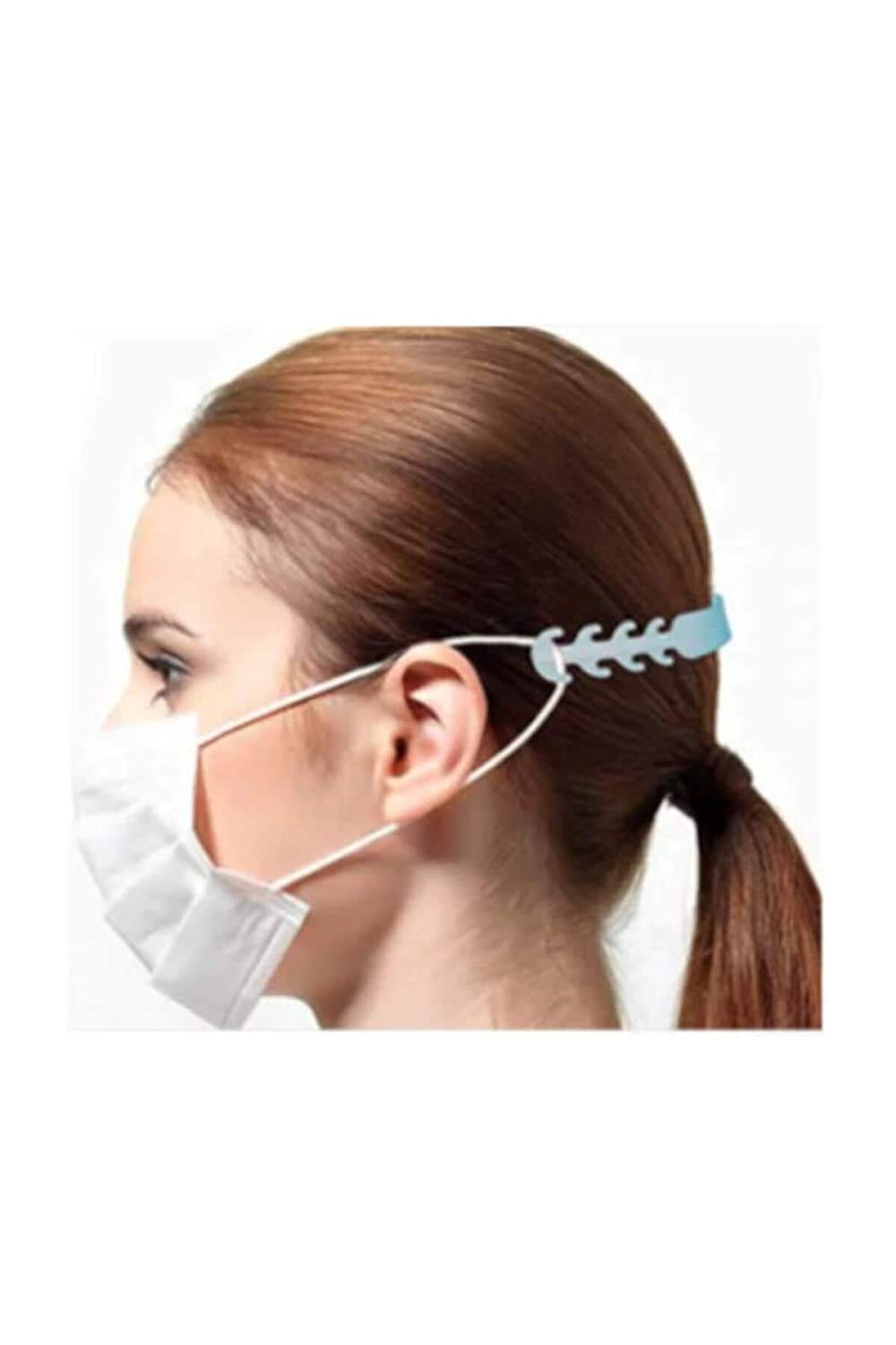 Masque barrière de protection - Validé DGA UNS1 (100) + 2 Extenseurs de Masques Coloris Blanc Taille Ajustable