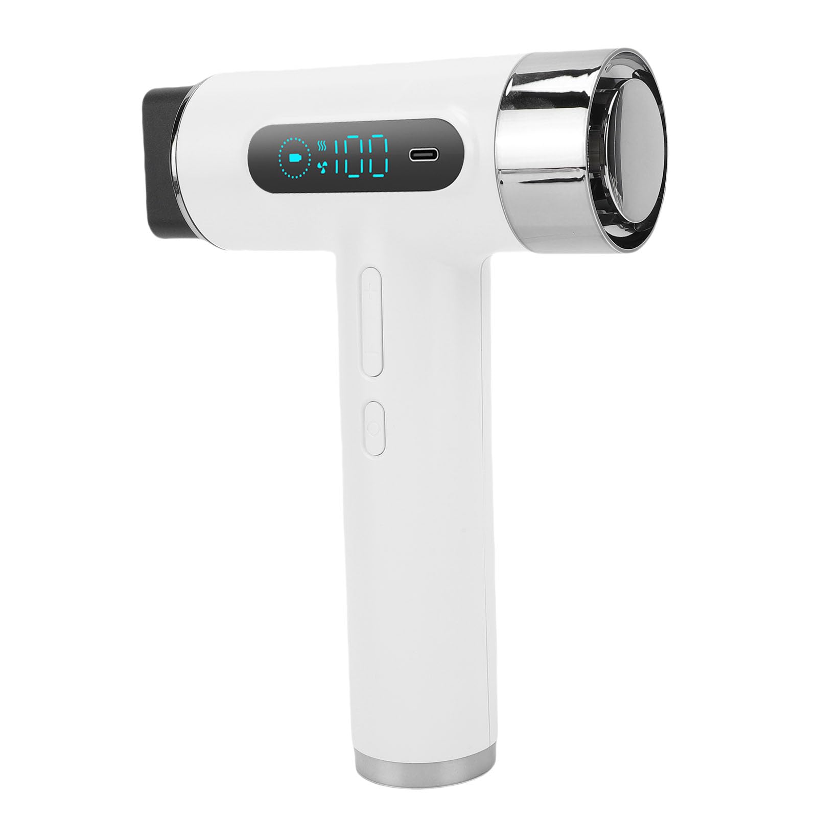 Akku-Haartrockner, 300 W, Wiederaufladbar, USB-Motor, 100.000 U/min, 30 M/s Luftstrom, 15.600 MAh Akku, Kalter, Heißer Wind, Kompakter Reiseföhn mit Konzentratordüse, für Camping Im