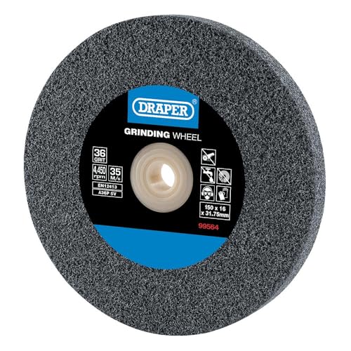 Draper 99564 Aluminiumoxid-Schleifscheibe, 36 G, 150 mm x 16 mm