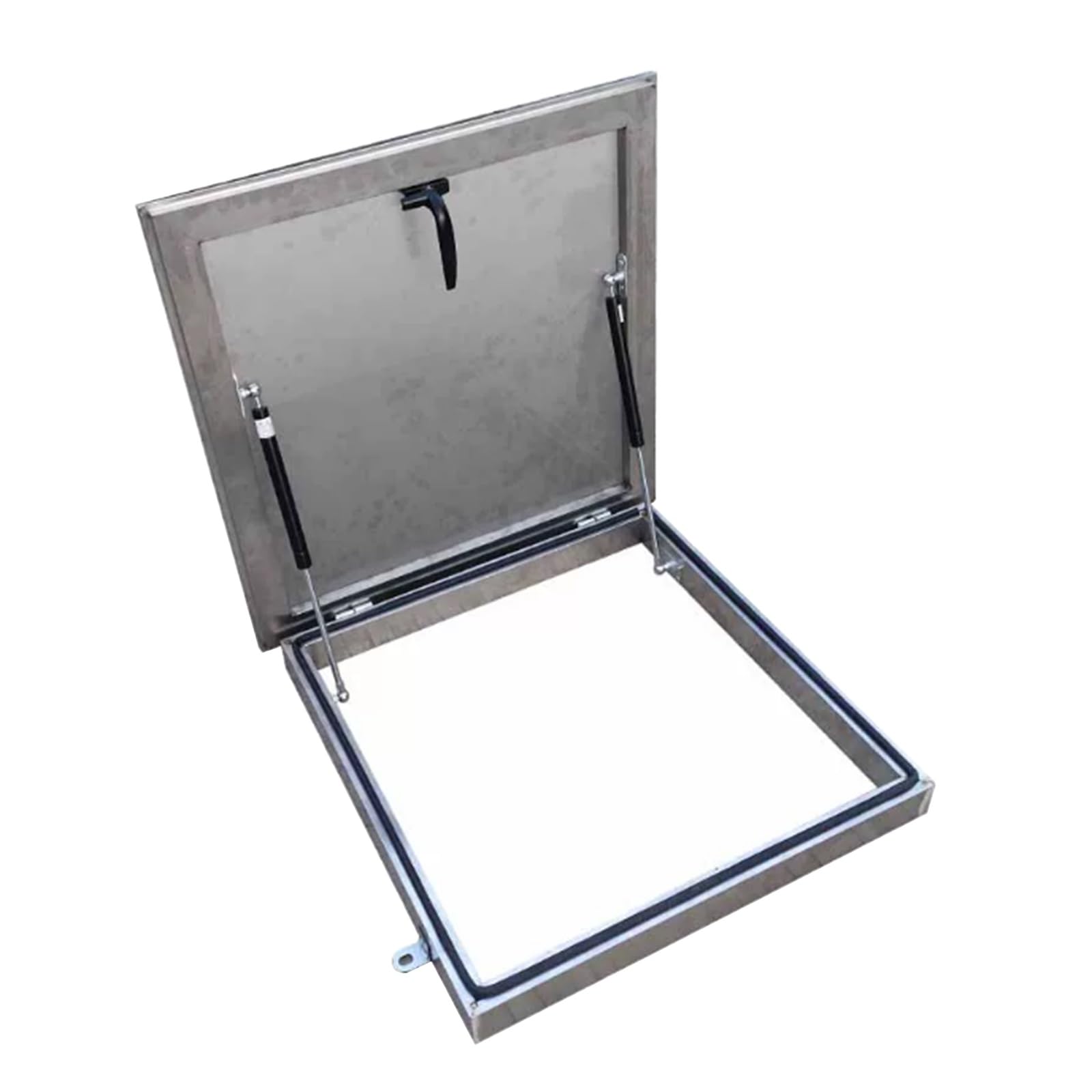 Trappe de toit 50x50cm avec cadre aluminium robuste pour accès sécurisé aux combles