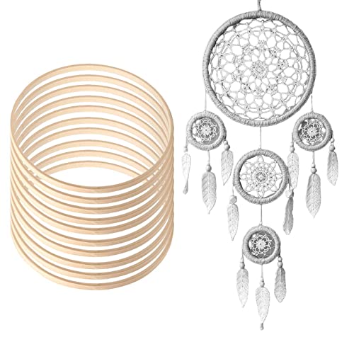 Cerceau floral en bambou Teksome pour couronne DIY et suspensions en macramé