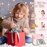 Kids Camera Instant Print for Boys Girls, 1080P HD Instant Camera for Kids with 32GB Card & 3 Rolls Photo Paper, 180° Rotatable Lens, Christmas Birthday Gifts for 3-12 Years Old (Pink) - Image 8