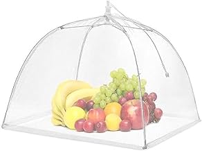 17 Inch Pop-Up Mesh Food Covers Tent, Reusable Collapsible Umbrella Screen Net for Outdoor Parties, Picnic, BBQ, Fruit & Kitchen Use (Pack of 1)