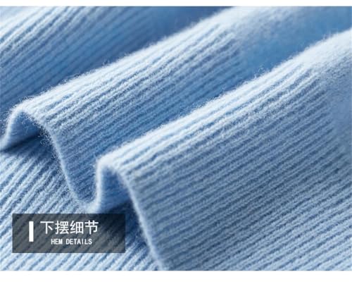 Men's Seamless Wool Knit Pullover Clothing Spring Half High Neck Basis Casual Business Sweater for Men3