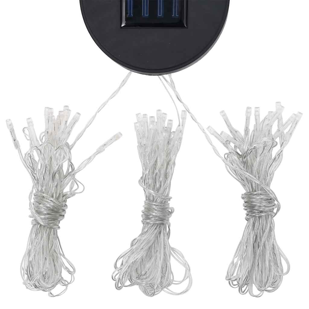 vidaXL Gazebo con Tende e Stringa di Luci LED 4x3 m Bianco Crema