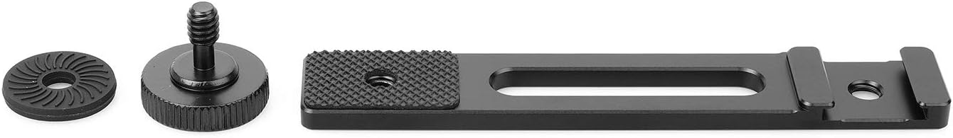 ChromLives Cold Shoe Bracket Extension Bar, Hot Shoe Extension, Microphone Mount with 1/4'' Tripod Screw Compatible with Mirrorless Camera Vlogging Sony A6400 6300 6500 6000 Zhiyun 4 DJI Osmo Pocket : Electronics