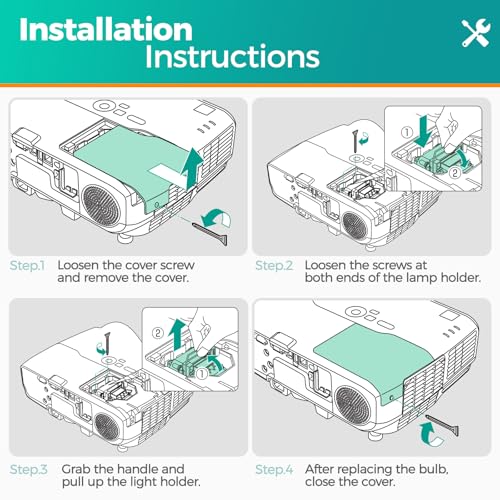 Lámpara de repuesto ELP LP93/V13H010L93 con carcasa para proyector Epson miniatura 5