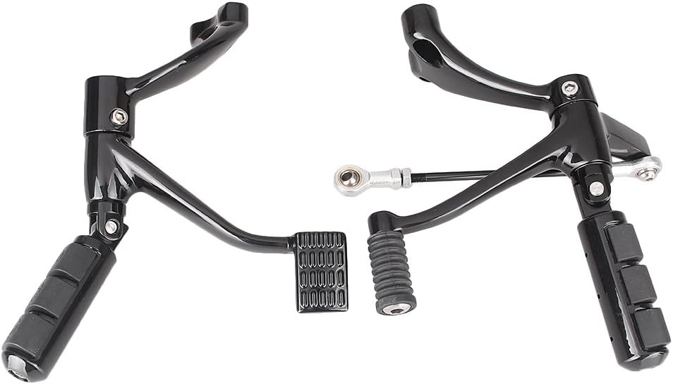 GZYF Motorcycle Forward Controls Kit Pegs Levers Linkages Complete Assembly for 2014-2017 for Harley for Sportster 883 Iron Super Low 1200 Custom Black