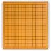 Yellow Mountain Imports Shin Kaya Veneer 0.8-Inch Beginner's Reversible 13x13 / 9x9 Go Game Set Board with Single Convex Melamine Stones - Classic Strategy Board Game (Baduk/Weiqi)