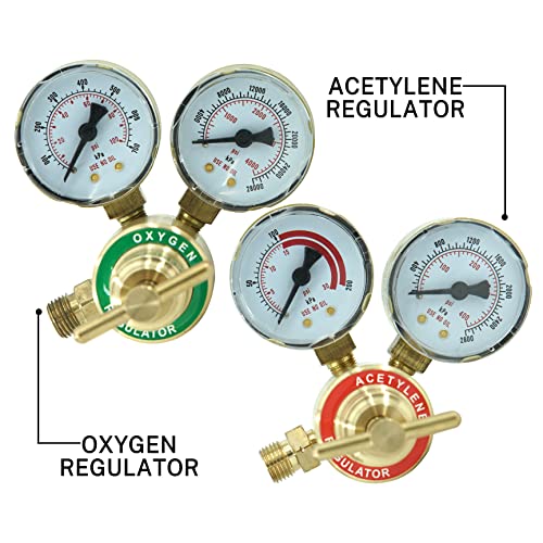 Rx Weld Upgraded Version Portable Tote Brazing Hvac Torch Kit Oxy Acetylene Torch Set,Cylinders Not Included #TOP3