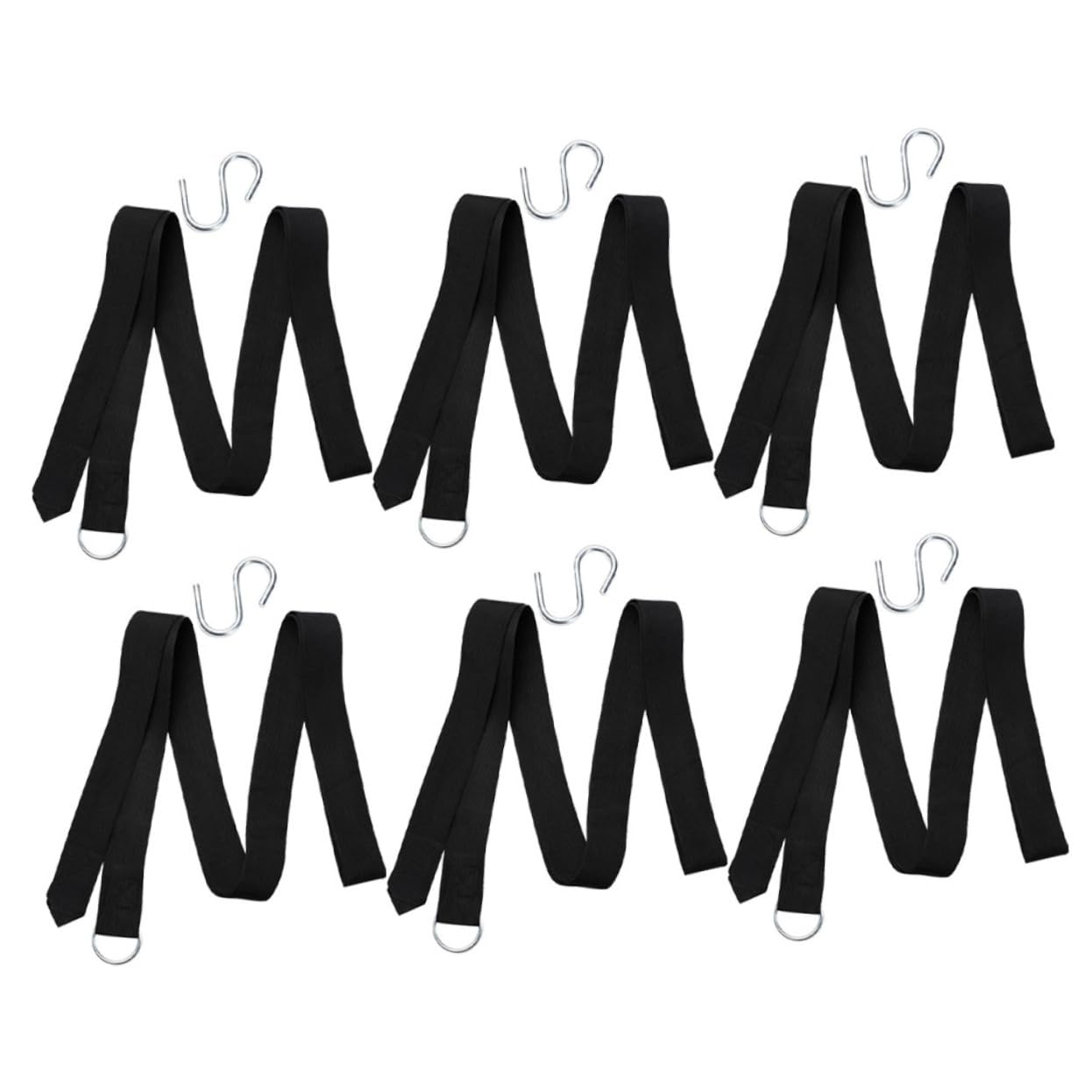 GALPADA Outdoor Hammock Ropes 6pcs Tree Swing Hanging Straps Replacement s Hooks Perfect for Camping Hiking