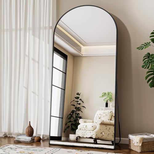 Riskioir 71" x 26" Arched Mirror Full Length, Standing Floor Mirror
