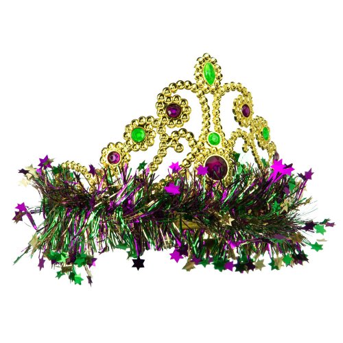 Jac Mardi Gras Crown Headband,Womens - Green Yellow Purple Osfm #TOP3