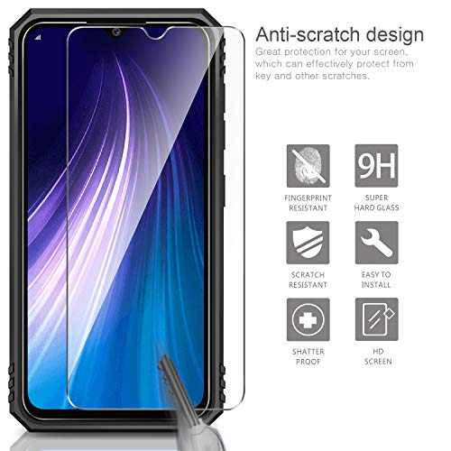 AROYI Cover Xiaomi Redmi Note 8 + Vetro Temperato