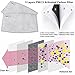 ZWZCYZ Adult 5 Layers PM2.5 N95 Activated Carbon Filter Insert Protective Filter Media Insert (Adult Filters(20pcs), White)