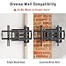 ELIVED Long Arm TV Wall Mount for Most 42-75 Inch TVs, 30 Inch Long Extension Corner TV Mount, Full Motion Wall Mount tv Bracket Swivel and Tilt, Holds up to 99 lbs. Max VESA 600x400mm, YD3037