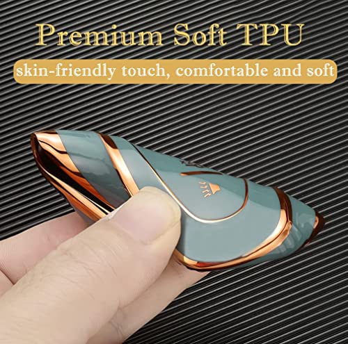 For Jeep Key Fob Cover With Leather Keychain, Premium Soft Tpu Protection Key Case For Grand Cherokee Renegade Chrysler Dodge Ram Journey Dart Fiat Durango Challenger Smart Key Holder（White ） #TOP5