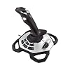 Logitech G Extreme 3D Pro joystick knob rudder control 12 programmable buttons 8-way hat switch stable base rapid-fire trigger USB port PC Black / Silver
